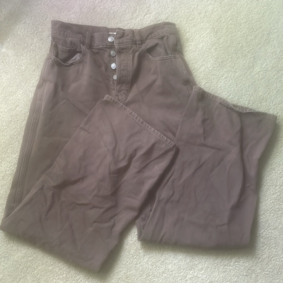 brown wide baggy jeans pacsun - Picture 2 of 5